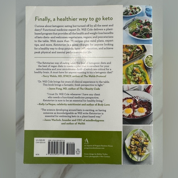 Ketotarian The (Mostly) Plant-Based Plan to Burn Fat Boost Your Energy Will Cole - Picture 6 of 8